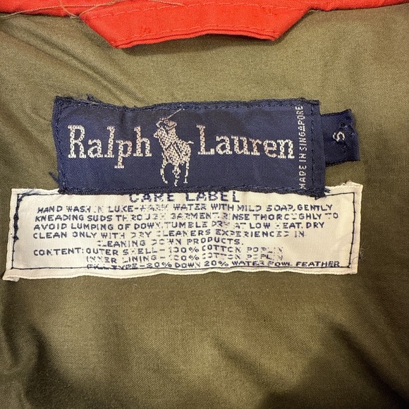 VEST DOWN HUNTING Vintage MENS SMALL Polo Ralph Lauren Hunting FLAP POCKET 1983 - Picture 5 of 12